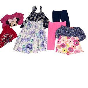 2T Toddler Colorful Kids Clothing Bundle Set (8 Pieces)